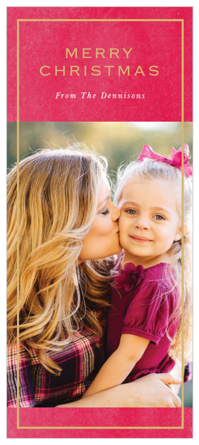 Take it back to the basics when sending out your Christmas cards this year with the Basic Christmas Foil Tea Photo Christmas Cards.