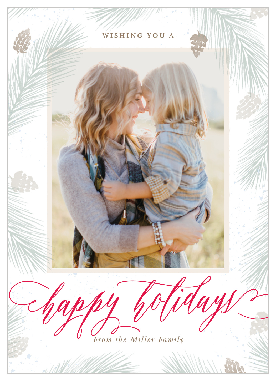 Perfect Pinecone Photo Holiday Cards