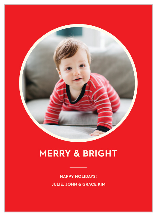 The Blissful Holiday Photo Holiday Cards are simple and modern, but still give you the classic feel you desire for your seasonal greeting cards.