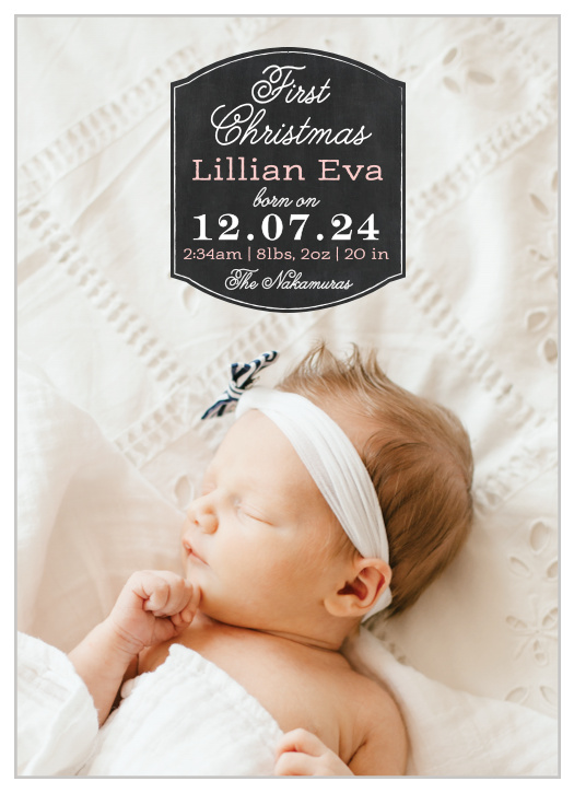 Our First Christmas Photo Christmas Cards are perfect for those who have welcomed a bundle of joy into their lives this year!