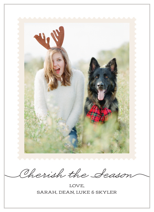 Send your season's greeting with the Polaroid Photo Holiday Cards.