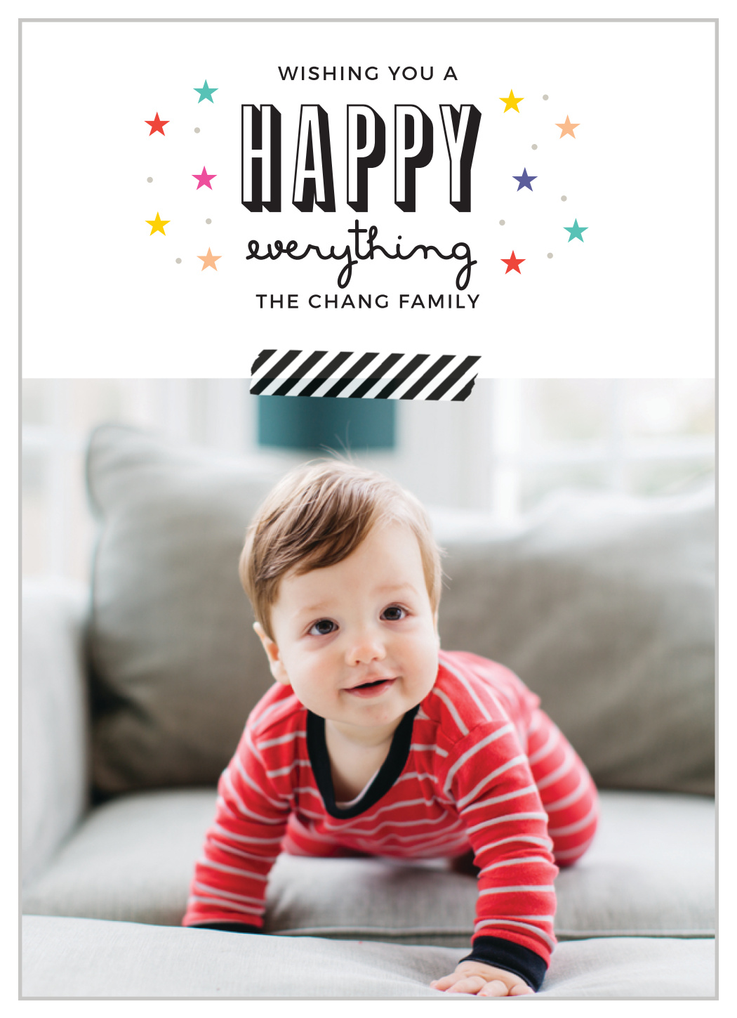 Twinkling Stars Photo Holiday Cards