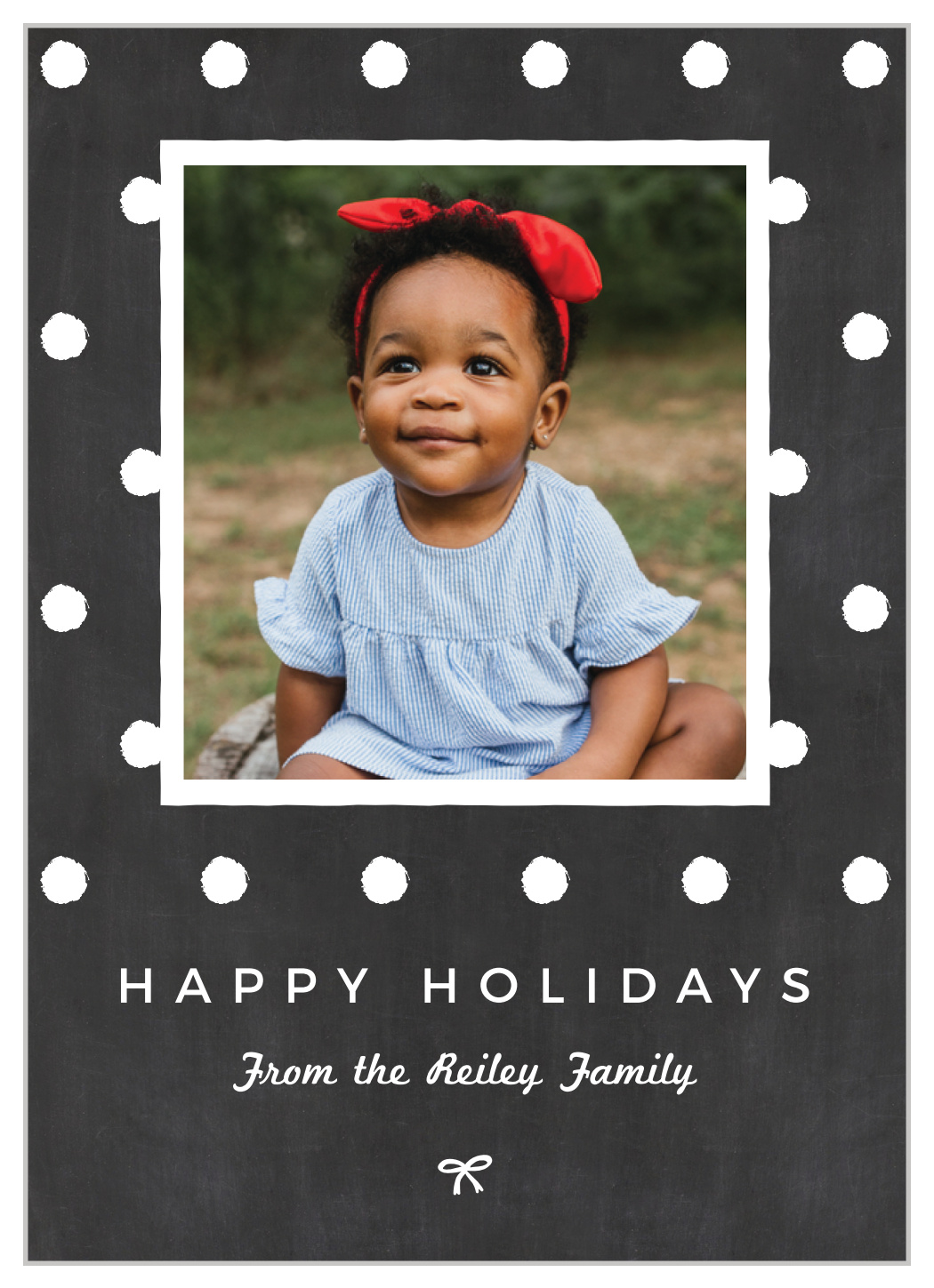 Simply Chalkboard Photo Holiday Cards