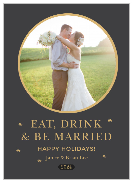 The Focal Point Foil Photo Holiday Cards are the perfect holiday cards for couples!