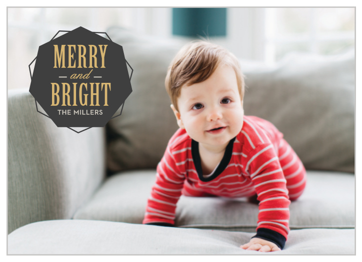 The Decadence Foil Photo Holiday Cards are extremely simple, letting your photo say it all!