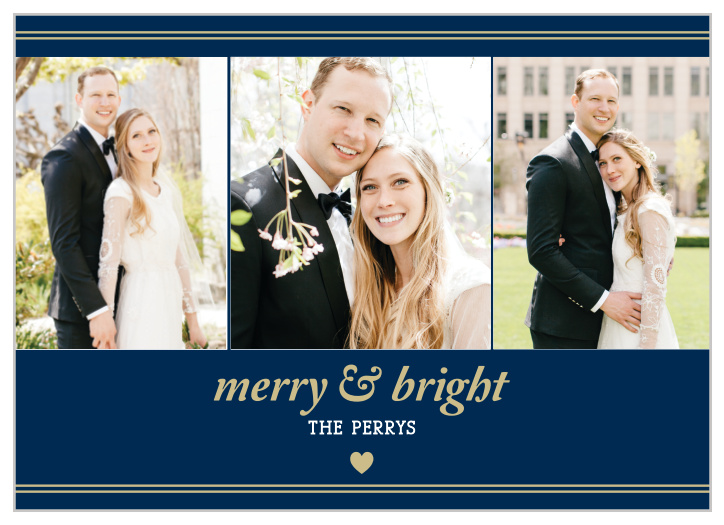 Make sure you share your holiday message with friends and family using the Shimmery Vintage Photo Christmas Cards.