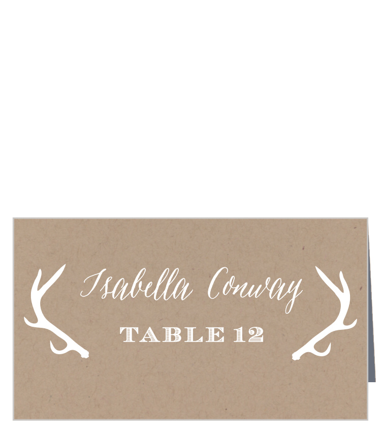 Blooming Antlers Place Cards