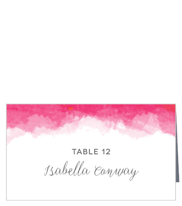 Add a splash of color your Place Cards with the Splashy Watercolor Place Cards.