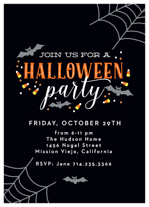 Halloween Party Invitations | Customize Yours Instantly Online
