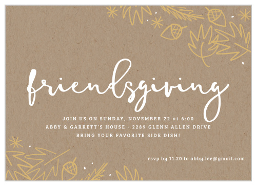 friendsgiving invitation wording