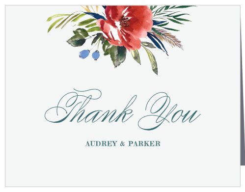 Arctic Florist Wedding Thank You Cards