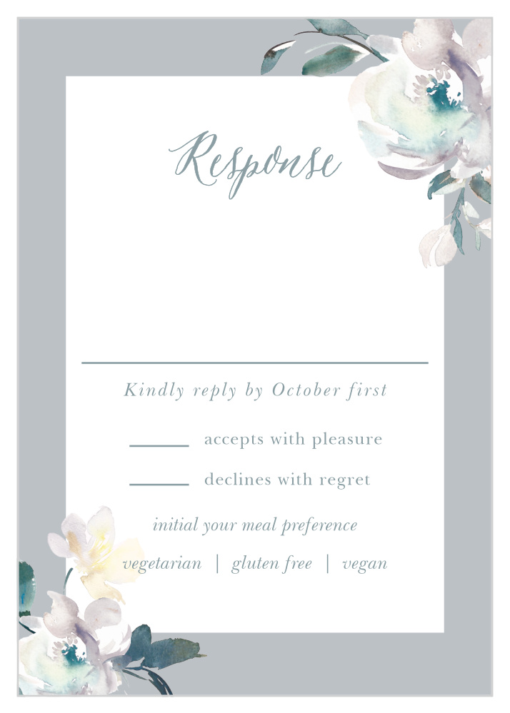 Antique Blooms Response Cards
