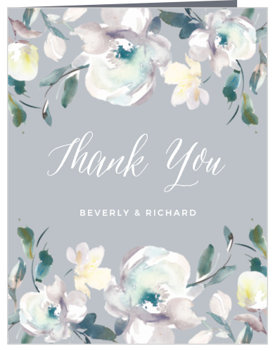 Antique Blooms Wedding Thank You Cards