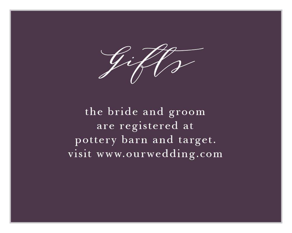 Vibrant Anemone Registry Cards