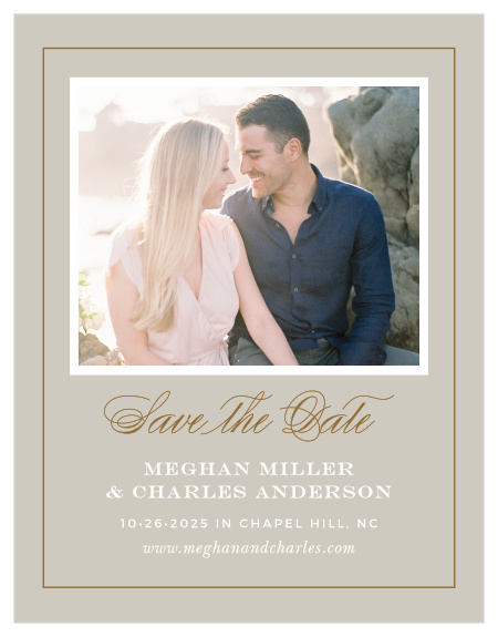 Be sure that your friends and family mark their calendars well in advance with our beautiful Falling Feathers Save-the-Date Magnets.