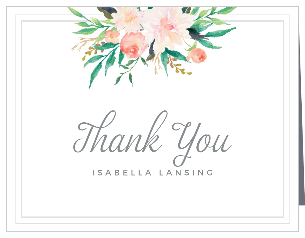 Blossoming Love Baby Shower Thank You Cards