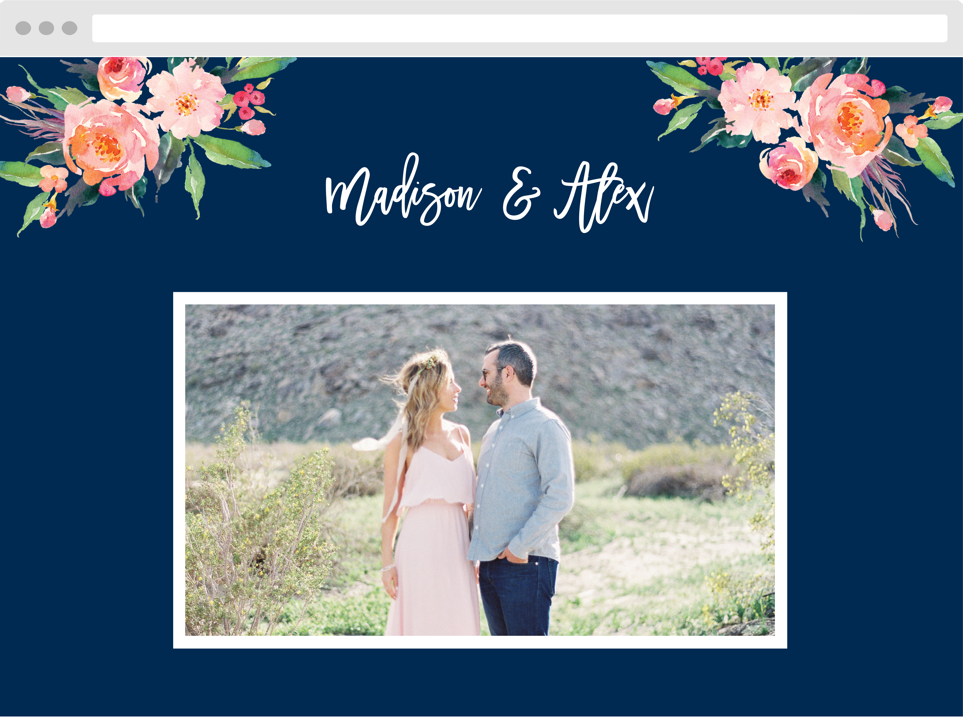 Standing Ovation Wedding Website