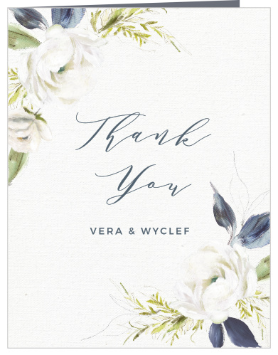 Oil Paint Textured Wedding Thank You Cards by Basic Invite