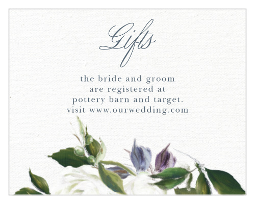 Elegant Aristocrat Registry Cards