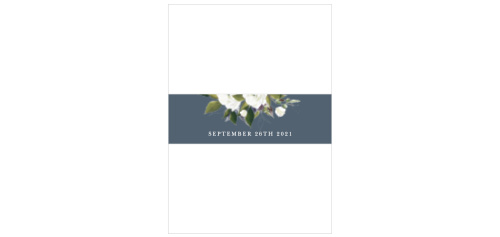 The Elegant Aristocrat Belly Bands are elegant and refined, made to neatly package the rest of your wedding suite.