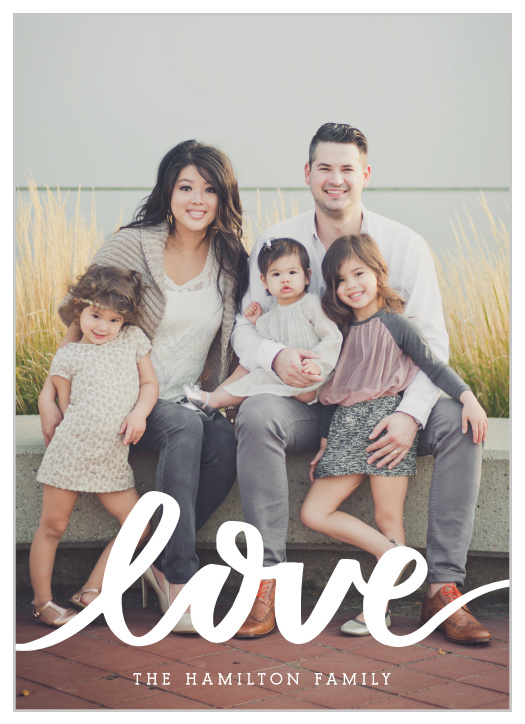 Keep it short, sweet, and simple with our Love Script Valentine's Day Cards.