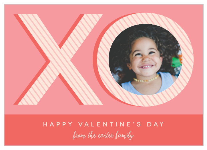 Make sure to spread your well-wishes with our beautiful Striped XO Valentine's Day Cards.