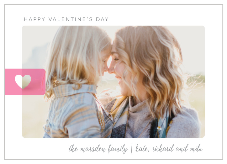 Simple, clean, and incredibly modern, our Heart Tag Valentine's Day Cards are the perfect way to share your love and well-wishes on this lovely holiday.