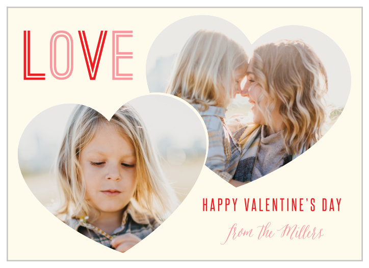 Place your photos in cute, cut out hearts for the The Big Heart Valentine's Day Cards!