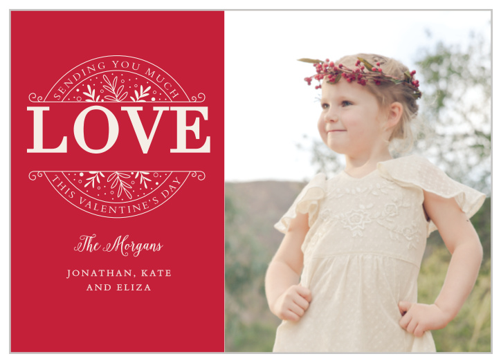 Warm the hearts of everyone you care about with the Classic Love Valentine's Day Cards.