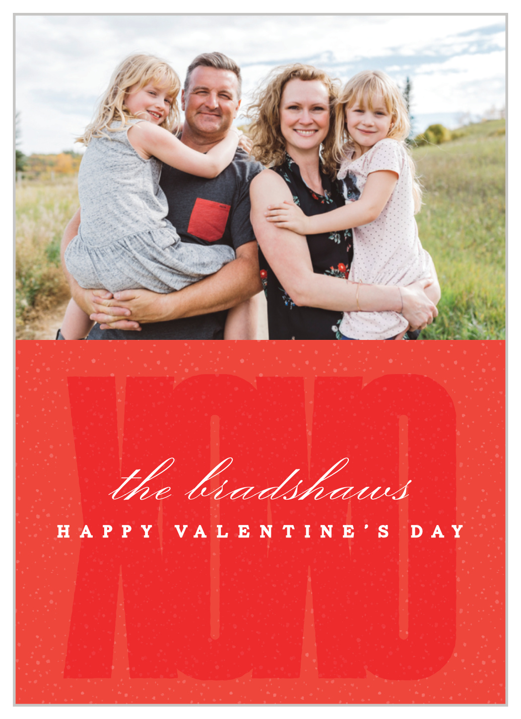 Bold XO Valentine's Day Cards