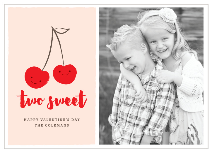 Make someone's day with the cute and cheery Sweet Cherries Valentine's Day Cards!