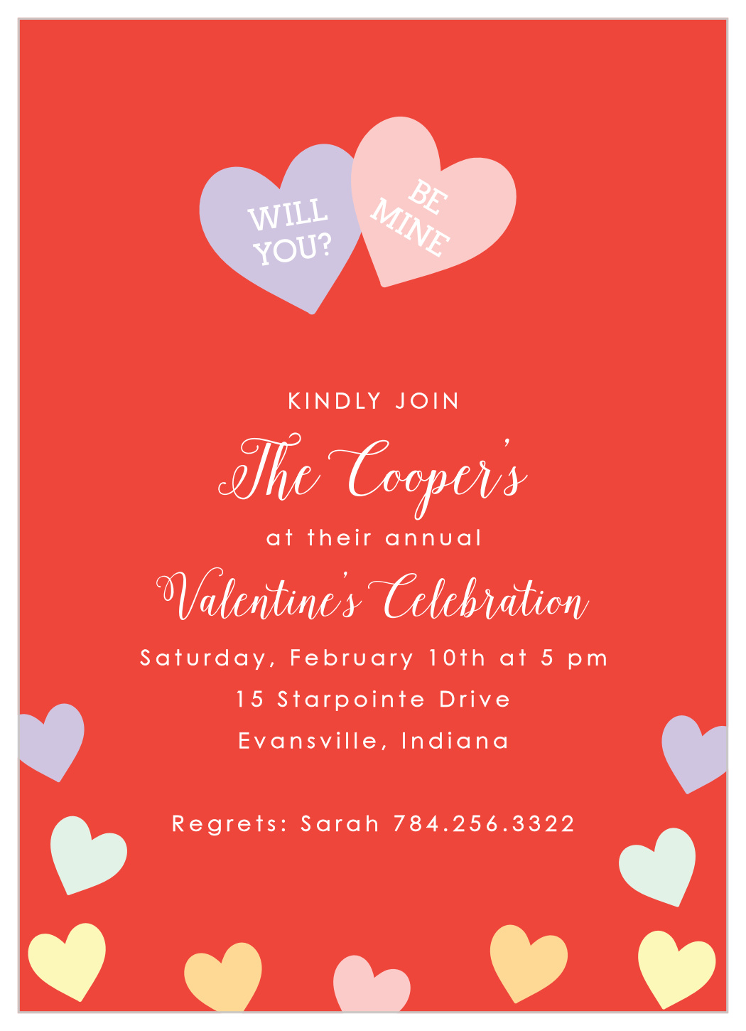 Sweet as Candy Valentine's Day Invitations