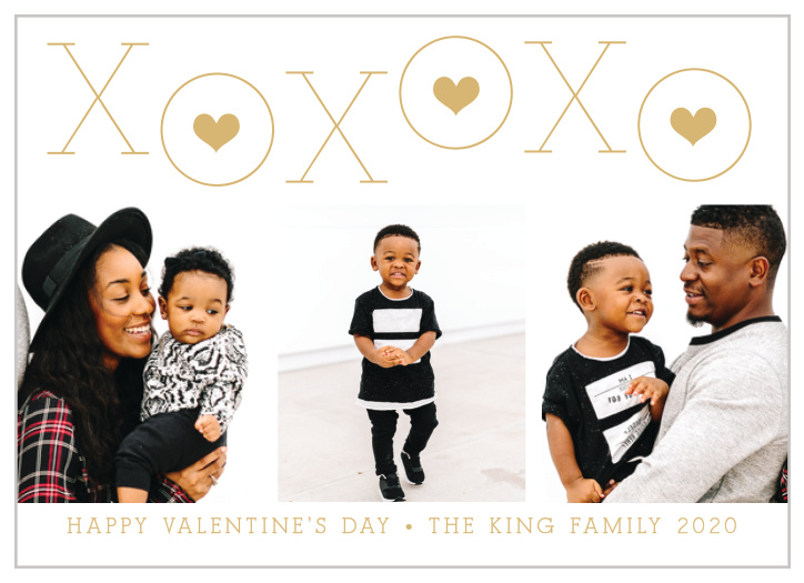 Ensure that your love is a bright and shining beacon this holiday season with our Modern Love Foil Valentine's Day Cards.