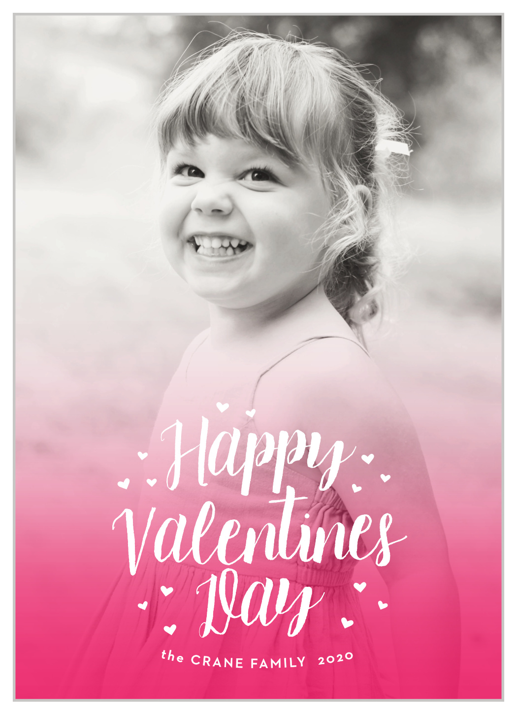 Ombre Hearts Valentine's Day Cards