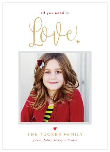 Stay focused on the things that truly matter with our Love Is The Answer Foil Valentine's Day Cards: friends, family, and the love that connects you all.