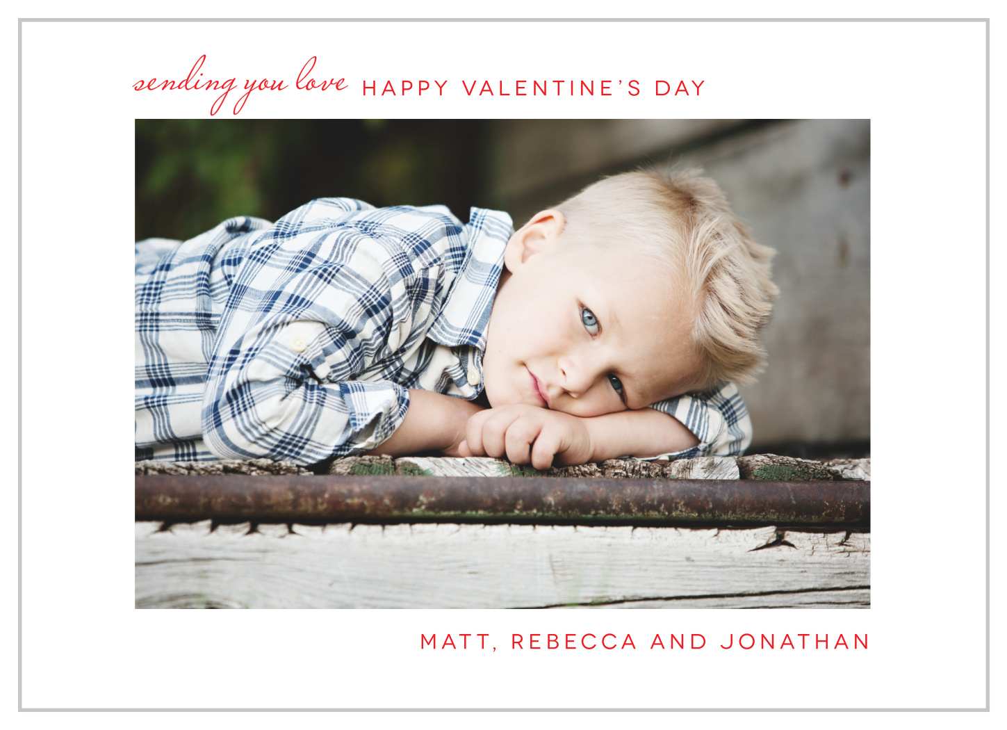 Simple Frame Valentine's Day Cards