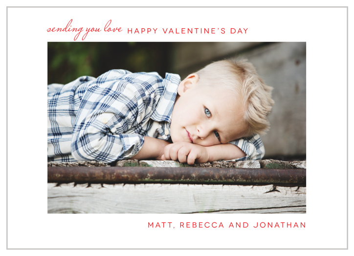 The Simple Frame Valentine's Day Cards are sure to warm your loved ones hearts.