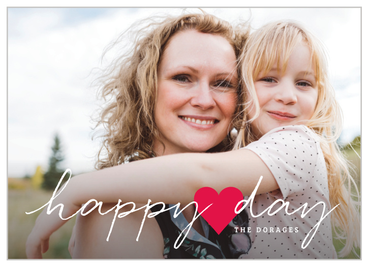 Make someone's day a happy one with the Heart Day Script Valentine's Day Cards!