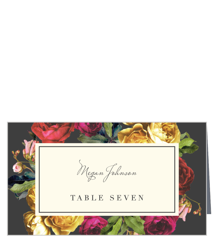 Rose Floristry Place Cards