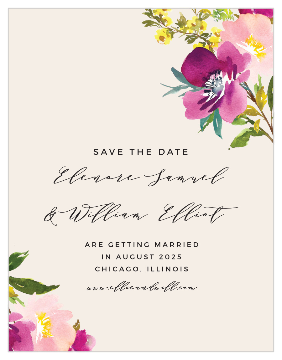 Mallow Save the Date Cards