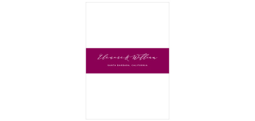 Wrap your wedding invitations in these lovely Mallow Belly Bands for the perfect finishing touch.