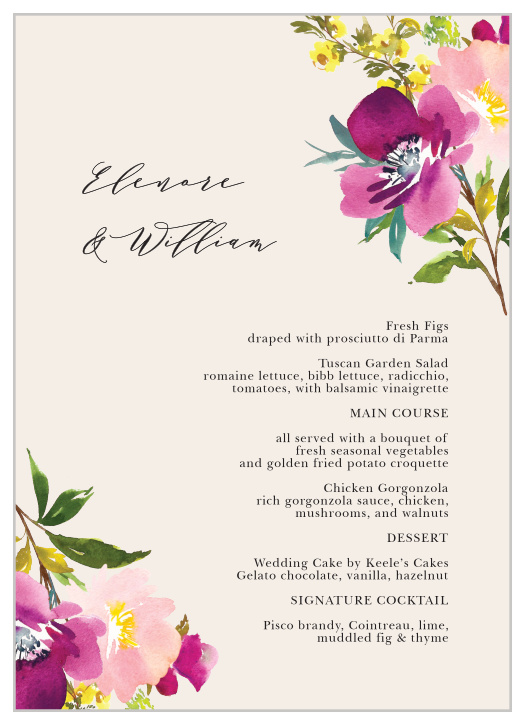 Give your guests a choice of delicious meals with our Mallow Wedding Menus.