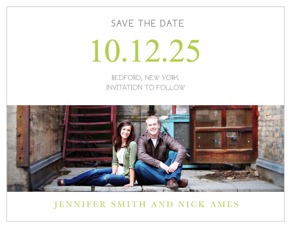 Sophisticated Photo Save the Date Cards