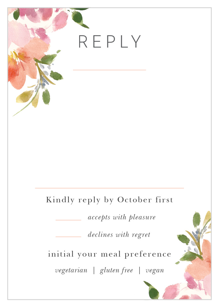 Floral Felicity Response Cards