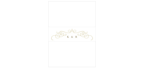 Wrap up your wedding suite in our elegant, vintage Trendy Swirls Belly Bands!