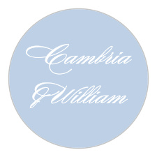 Done up in luxury blue the Subtle Fleuriste Wedding Stickers are designed to neatly package the rest of your Subtle Fleuriste wedding suite. 
