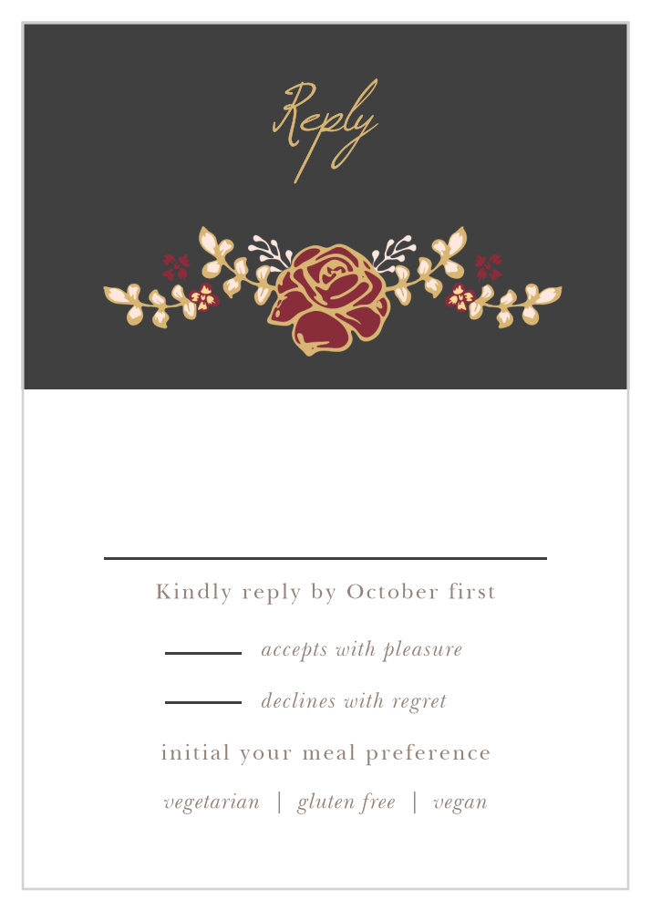 Opulent Floweret Foil Response Cards
