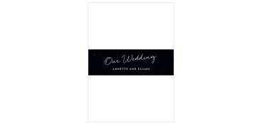 Be sure all of your cards stay neatly organized en route to your guests when you utilize our Darling Couple Wedding Belly Bands.