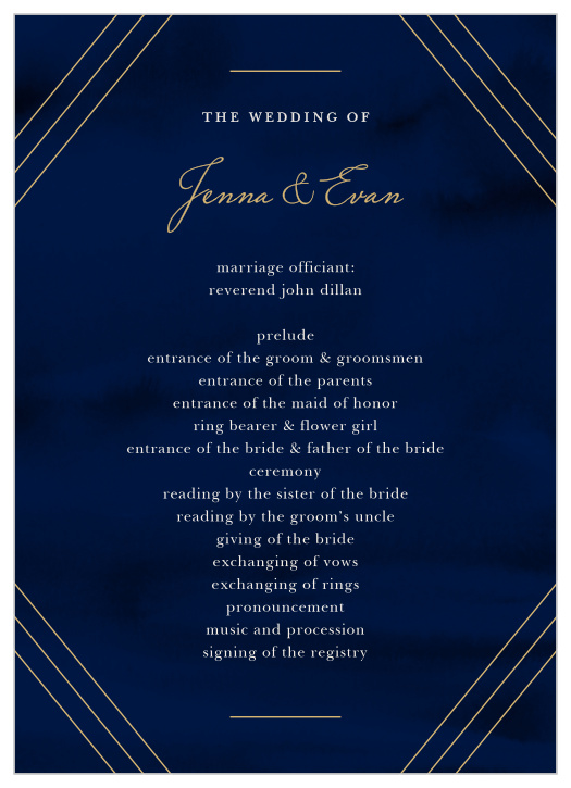 NEW 2023 Wedding Programs