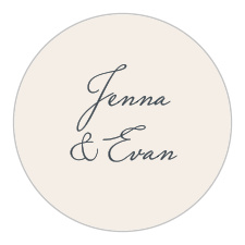 Small, clean, and ceremoniously simple, our Indigo Infatuation Wedding Stickers are perfect for representing your wedding.